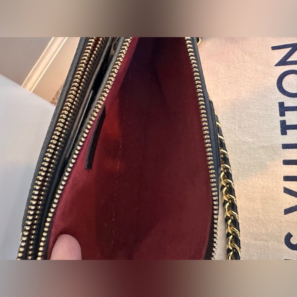 EUC🖤Louis Vuitton Multi Pochette Accessories Bicolor Monogram Empreinte Leather - Picture 8 of 16